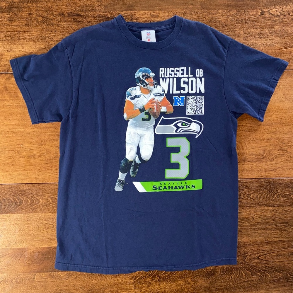 Vintage Seattle Seahawks Russell Wilson t-shirt